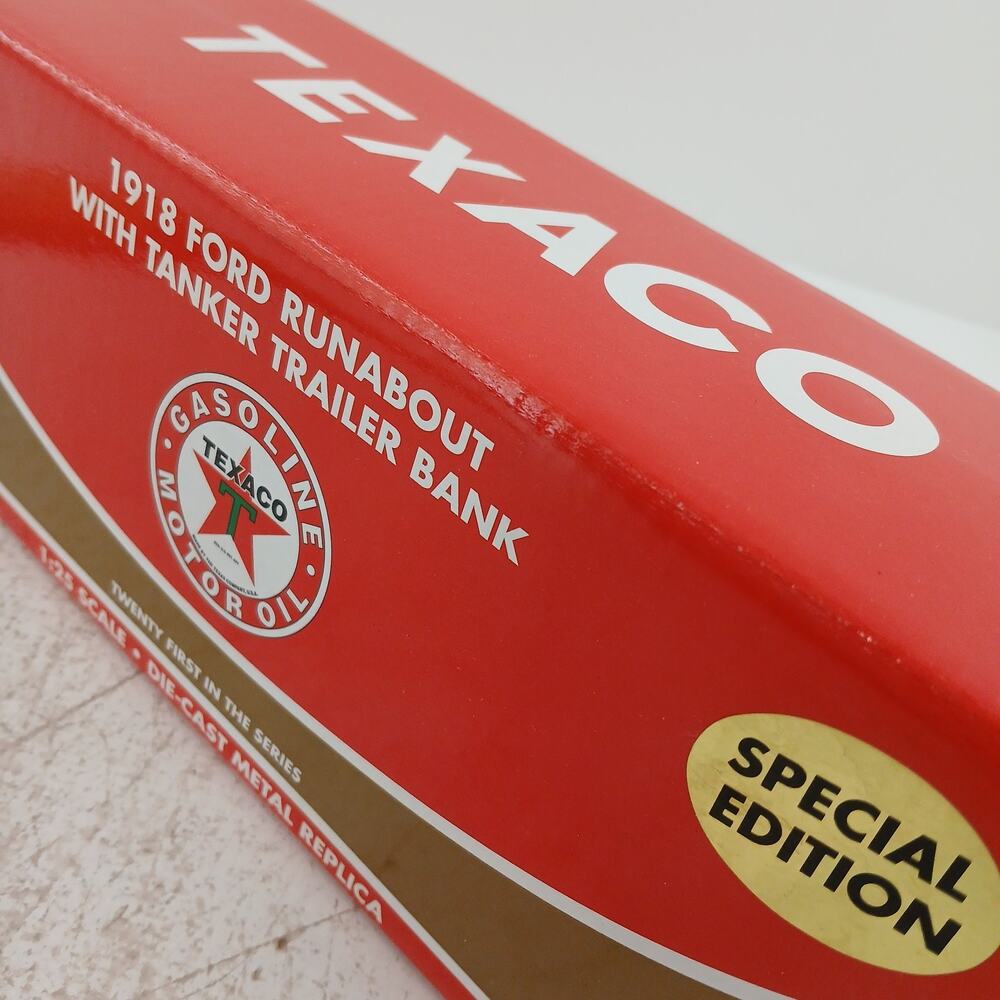 Ertl Rc2 1918 Ford Runabout Tanker Trailer Bank Die Cast Metal Replica 1:25 New